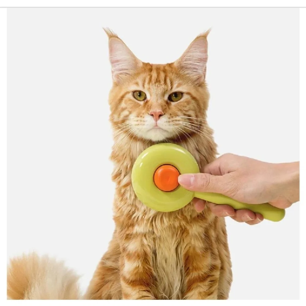 2/$25 - Donut Shaped Pet Brush For Dogs And Cats Easy One Click Clean/Empty